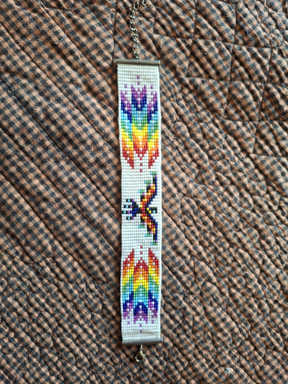 Handmade Rainbow Beaded Bracelet